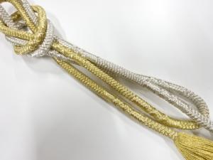 正絹　撚り房　手組み帯締め